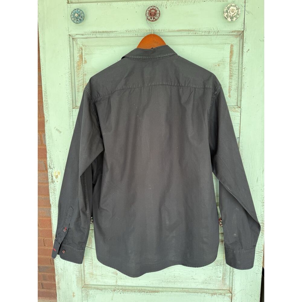 UNTUCKit Black Shirt Mens Size XL 100% Soft Cotton Button Up Long Sleeve - Picture 5 of 6
